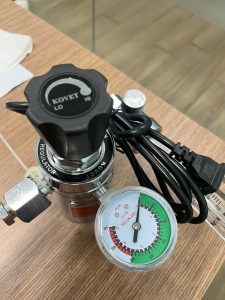 Bộ điều chỉnh lưu lượng CO2 KV-194CR có gia nhiệt Bộ điều chỉnh lưu lượng CO2 có gia nhiệt bằng điện KV-194CR